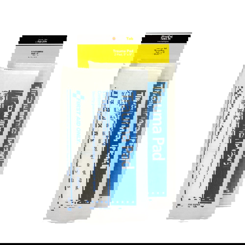 Smartcompliance Refill Trauma Pad, 5 X 9, White, 2/bag